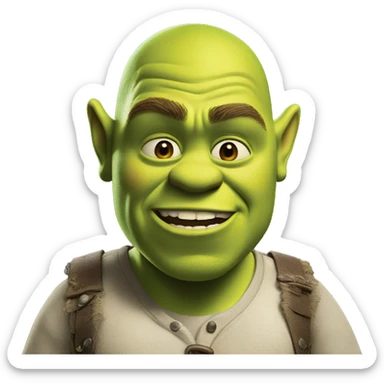 Shrek hitting the griddy sticker
