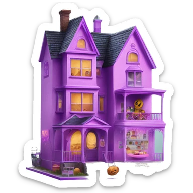 Barbie’s haunted dream house and food truck  sticker