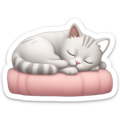 Cute cat sleeping sticker