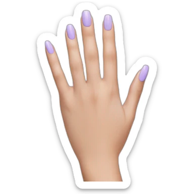 pastel purple nails sticker