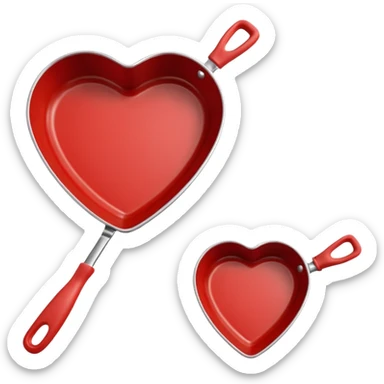 Valentine cookware heart shaped  sticker