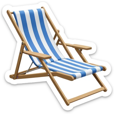Deck chair sticker