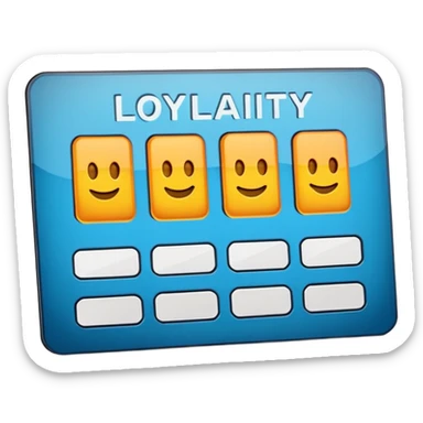 Loyalty card sticker
