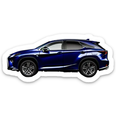 lexus rx 2019 dark blue one car sticker