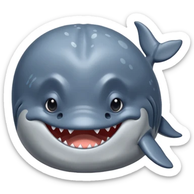 Angry whail also looking sad whail also looking super mad sticker