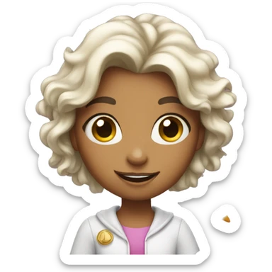 girl with a magic wand sticker