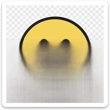 classic yellow smiley face emoji, simple and iconic sticker