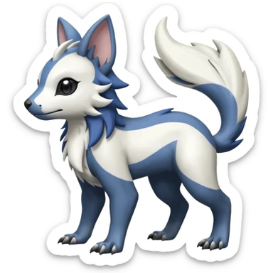 Shiny Linoone-Absol-Trico-Hybrid (Full body) sticker