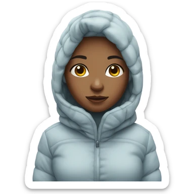 Pretty girl cold sticker