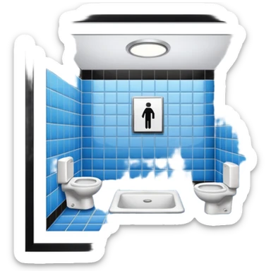 SCHOOL BATHROOM sticker