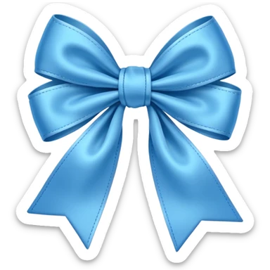 Laço azul bebê  sticker