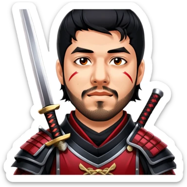 Fierce Samurai sticker