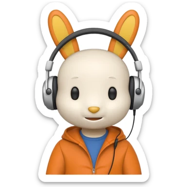 Miffy+music sticker