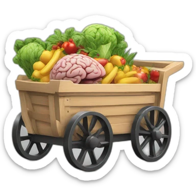 market cart WITH BRAIN sticker