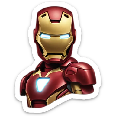 ironman that he does the snap sticker