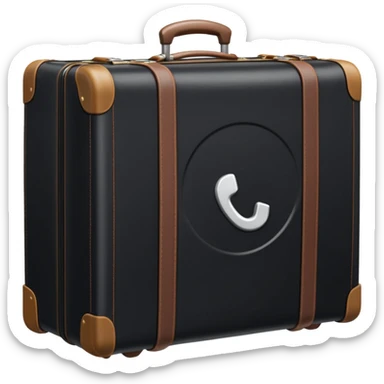 A soft-sided suitcase sticker