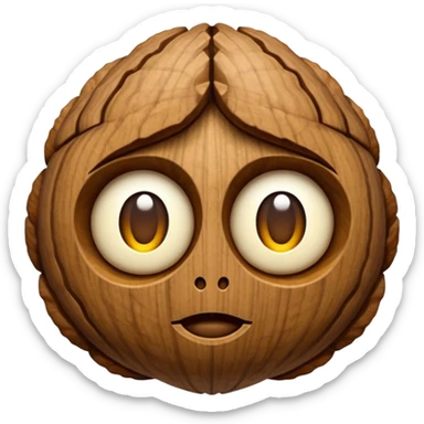 walnut emoji sticker