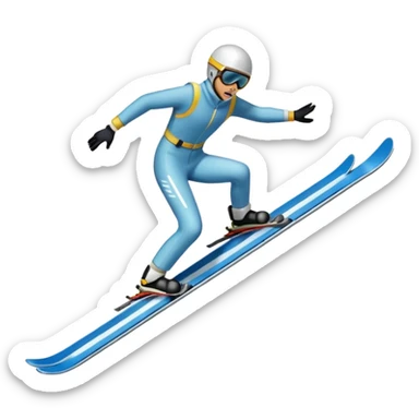 chce motikona skoczka z gry deluxe ski jump 2 takiego pixelowego jak w grze sticker