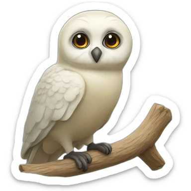 Loutres sur chouette sticker