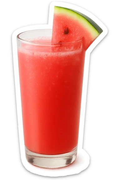 pink watermelon drink, no background sticker