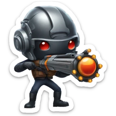 catching bug with blaster sticker