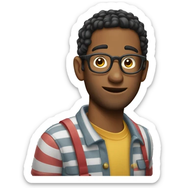 wheres waldo character sticker