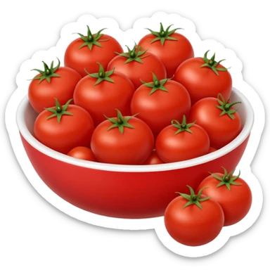 tomatos in bowl sticker