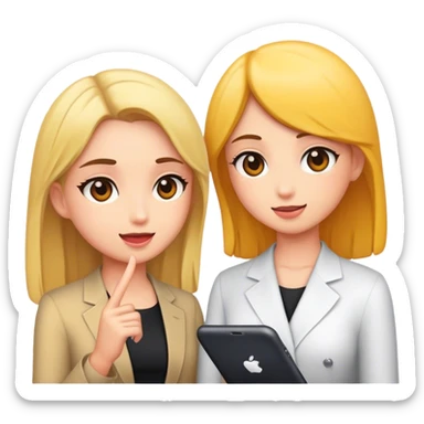 interview with girls sticker