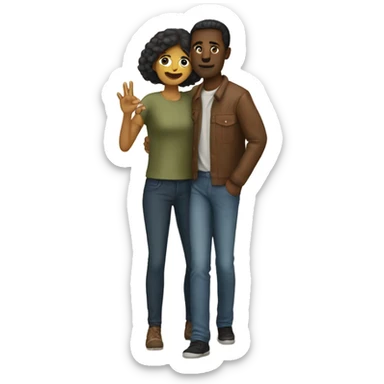 Deux personnes qui se serrent la main sticker