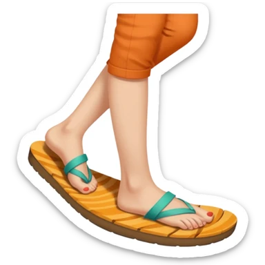 a woman sitting barefoot with one talking detailed pretty face on each sole sticker