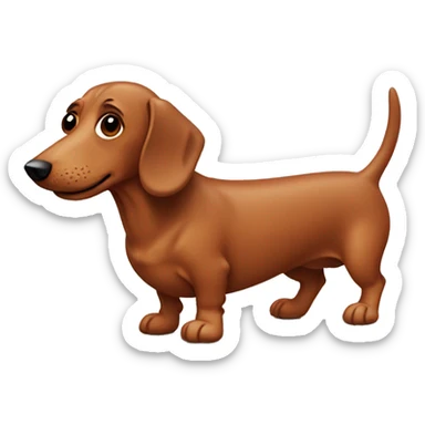 sausage dog sticker