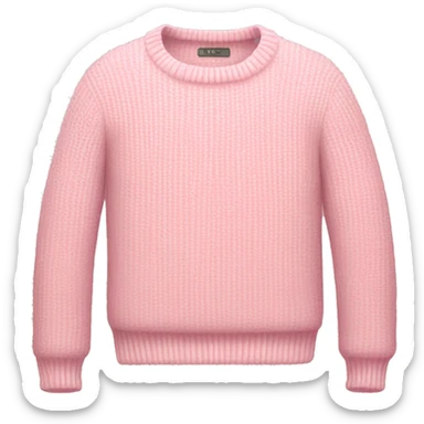 light pink sweater sticker