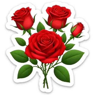 Bouquet of roses sticker