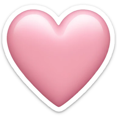 baby pink heart sticker