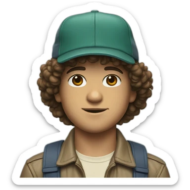 Dustin stranger things sticker