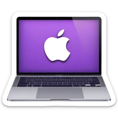 MacBook fixe fond d’écran violet  sticker