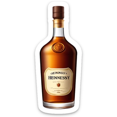 hennessy bottle sticker