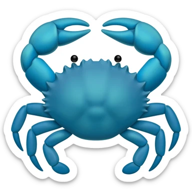 blue crab sticker