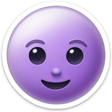 Une lune violette sticker