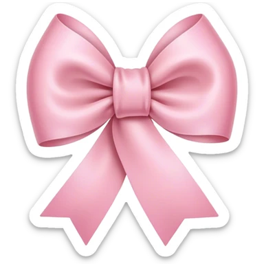 soft pink ribbon sticker