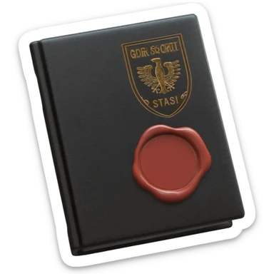 Classified Dossier, GDR German Secret police sticker