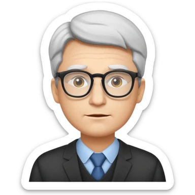 upstanding citizen with glasses sticker