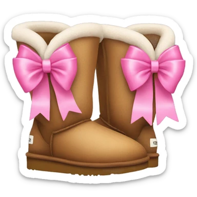 Uggs with pink bows sticker