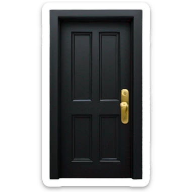 black door sticker