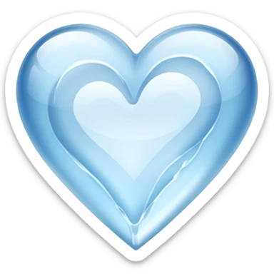 Corazón de hielo sticker