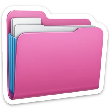 Carpeta rosa claro sticker