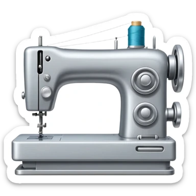 A sewing machine sticker
