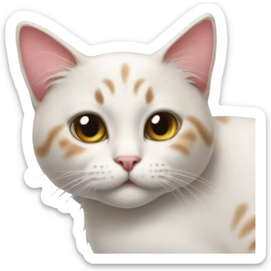 Cat wearing a bow sticker