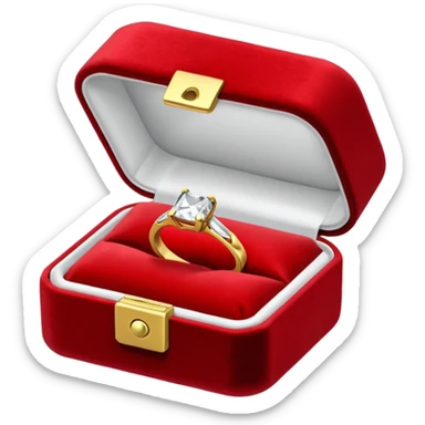 Engagement ring box sticker