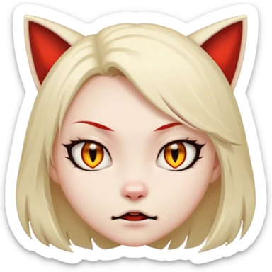 neko-girl evil sticker